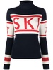 Ski intarsia knit roll neck jumper