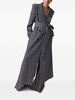 plaid-print wide-leg trousers