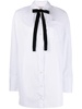 bow-detailing cotton shirt