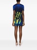 double-ring graphic-print minidress