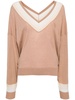 Bonita contrasting-border jumper