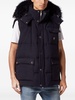 faux-fur hood padded gilet