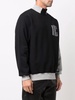 logo-print colour-block sweatshirt