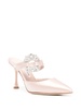 Maidugura 90mm crystal-embellished mules