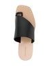 toe-strap leather slides