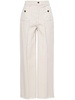 embossed-logo wide-leg trousers