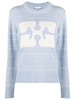 intarsia-knit logo jumper