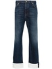 Fisherman mid-rise straight-leg jeans