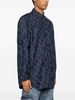 monogram-jacquard denim shirt