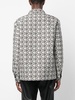 jacquard diamond-pattern long-sleeve shirt