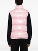 Pink Logo-Applique Quilted Gilet