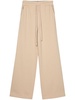 logo-embroidered wide-leg track pants