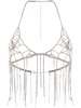 x Lit Appeal crystal-embellished triangle-cup top