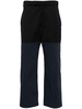 blue Unconstructed Combo straight-leg trousers