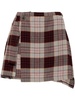 Meghan tartan-check mini skirt