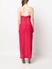 long asymmetric-neck dress