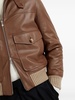 Padded leather jacket 