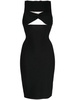 cut-out bodice pencil dress