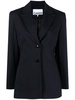 pinstripe single-breasted blazer