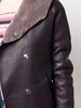 shearling-lined leather coat