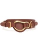 Equestrian leather belt 