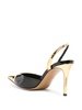 105mm metallic panelled pumps