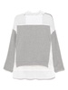 patchwork cotton sweatshirt