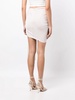 draped gathered miniskirt