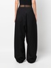 wide-leg cargo trousers