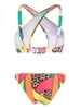 crossover-strap bikini set