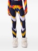 chevron-print compression leggings