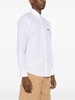 White Cotton Shirt with Italian Collar