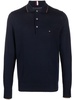 fine knit wool polo jumper