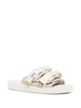 Moto-Vhl shearling trim sandals