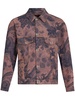 patterned-jacquard denim jacket