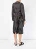 deconstructed plaid dress