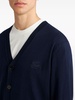 Pegaso-embroidered V-neck cardigan