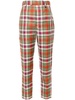 checked Cigarette trousers