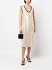 sequin-embellished V-neck dress