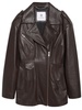 Raven leather biker jacket