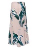 abstract-print silk midi skirt