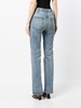 flared-cut leg jeans