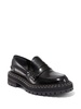 contrasting-stitch detail loafers