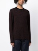 patterned intarsia-knit wool jumper