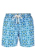 geometric-print swim shorts