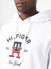 embroidered-logo detail hoodie