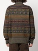 Fair Isle roll-neck wool jumper