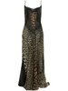 leopard-print maxi dress