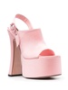 satin high-heel sandals