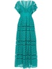 macrame silk maxi dress